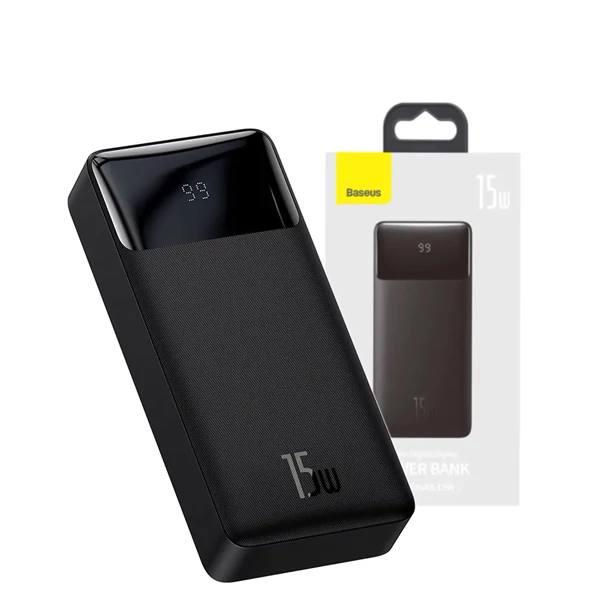 Зовнішній акумулятор (павербанк) Baseus Bipow Digital Display 15W 20000mAh Black (PPDML-J01)