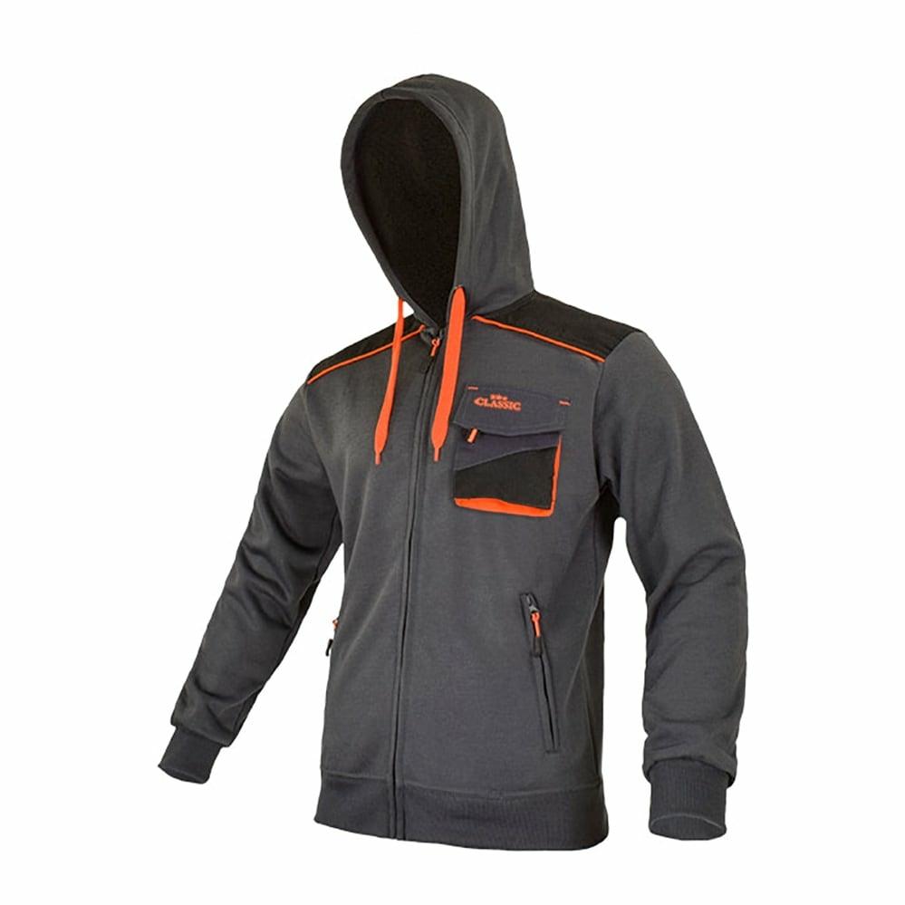 ArtMas Classic Knitted Blouse Grey - Класична робоча трикотажна толстовка з капюшоном сірого кольору