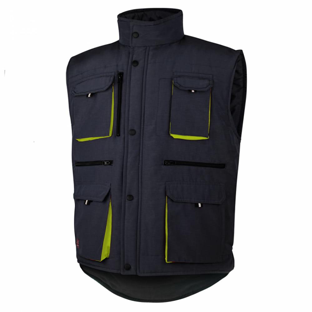 ArtMas Albatros 2 Black Bodywarmer - Робочий утеплений жилет зі світловідбиваючими елементами на кишенях