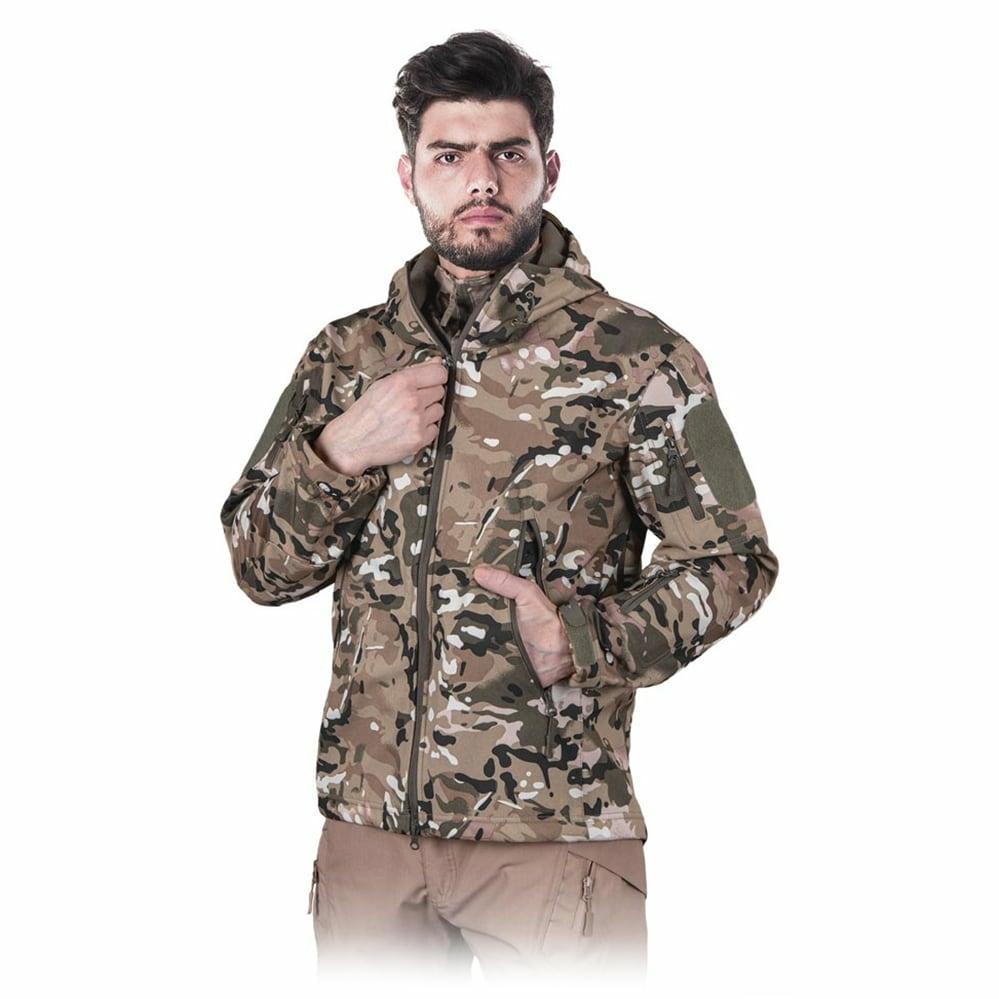 REIS Tactical Guard TG MOSS - Камуфляжна військова куртка мультикам з матеріалу Softshell