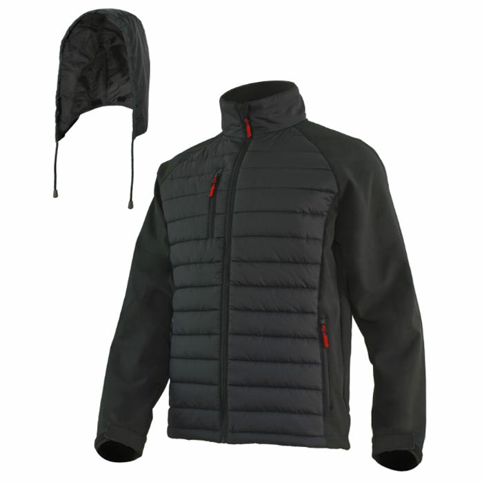 ArtMas Hybridsoft Black Jacket - Утеплена комбінована куртка