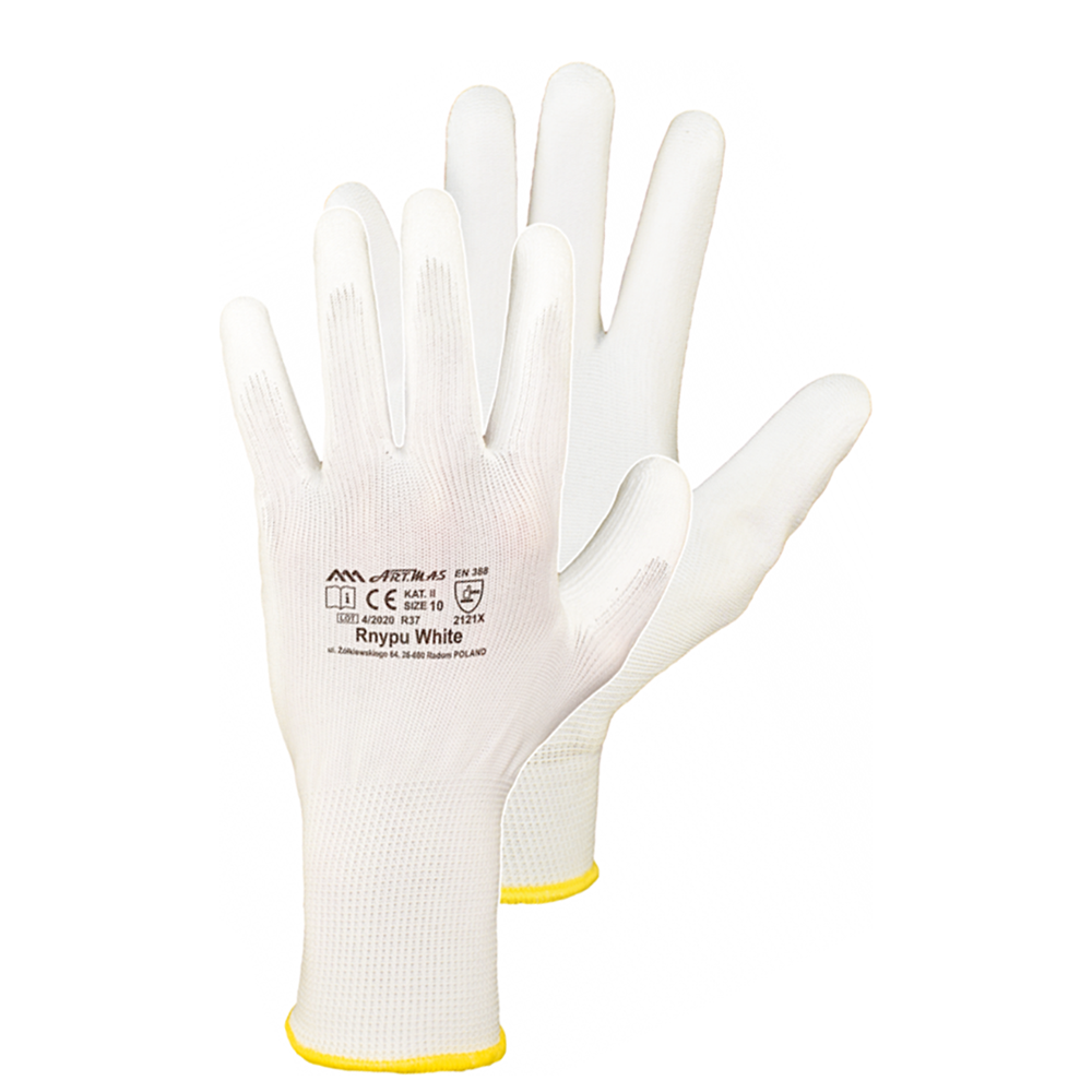 ArtMas Gloves RnyPu White - Захисні рукавички Білі