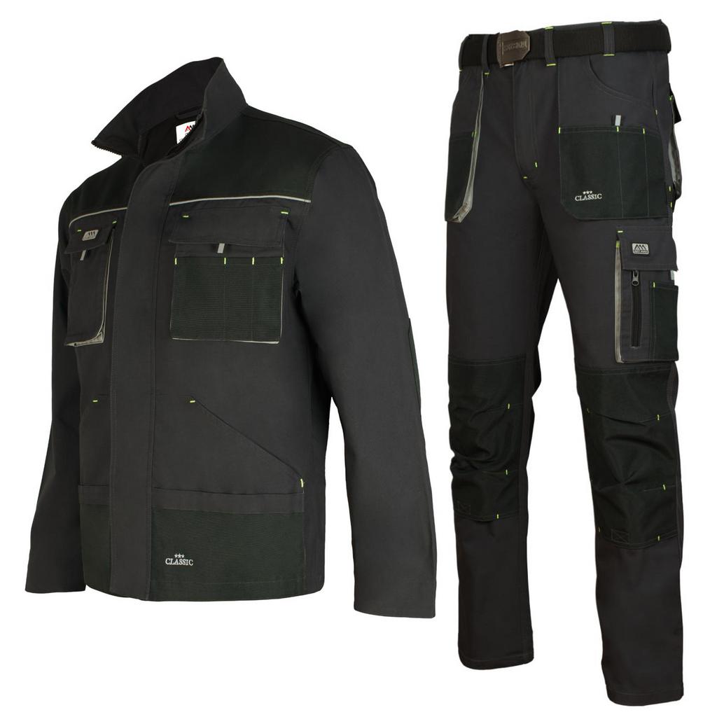 ArtMas Classic Grey Jacket & Trousers - Робочий костюм куртка та штани Сірі (Графіт)
