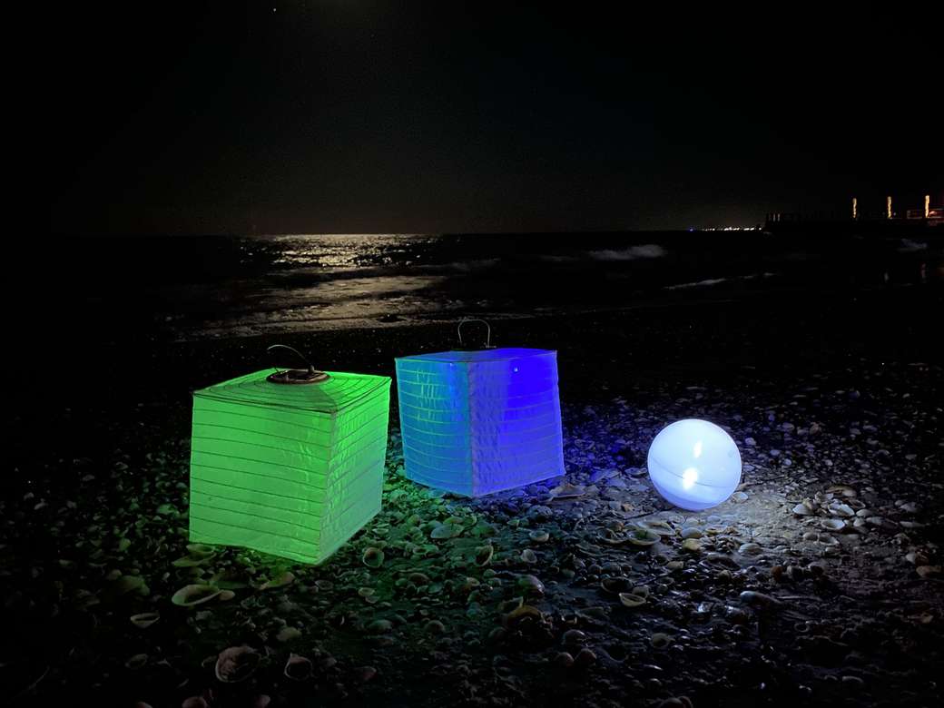 Садовий ліхтарик "Двокольоровий квадрат"