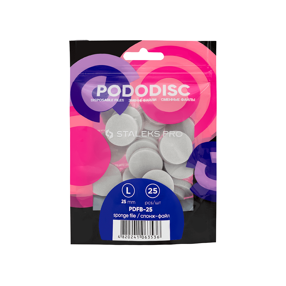 PDFB-25 Спонж для педикюрного диска PODODISC "L" (25 шт)