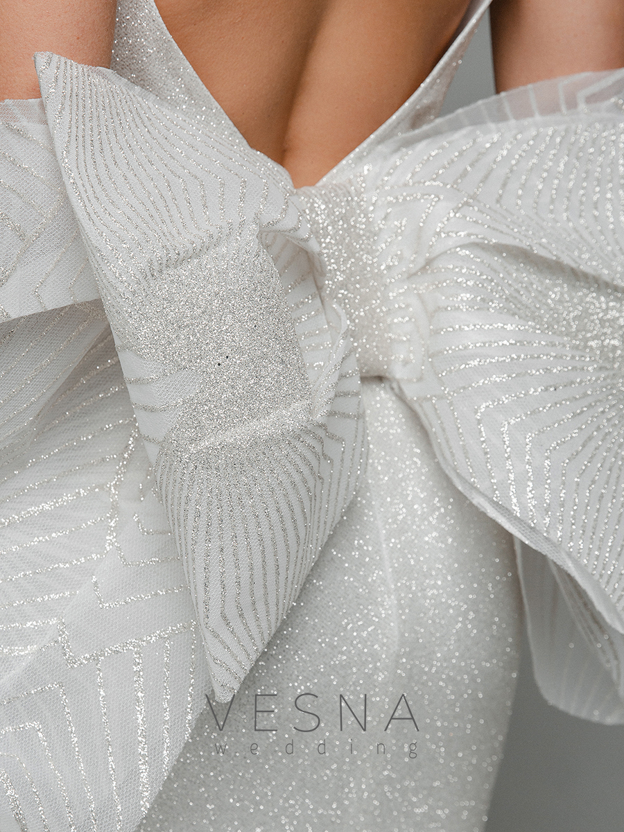 Wedding dress Pilar lyuks + bow