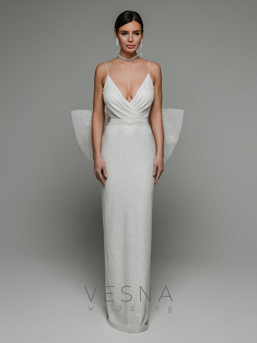 Wedding dress Pilar lyuks + bow