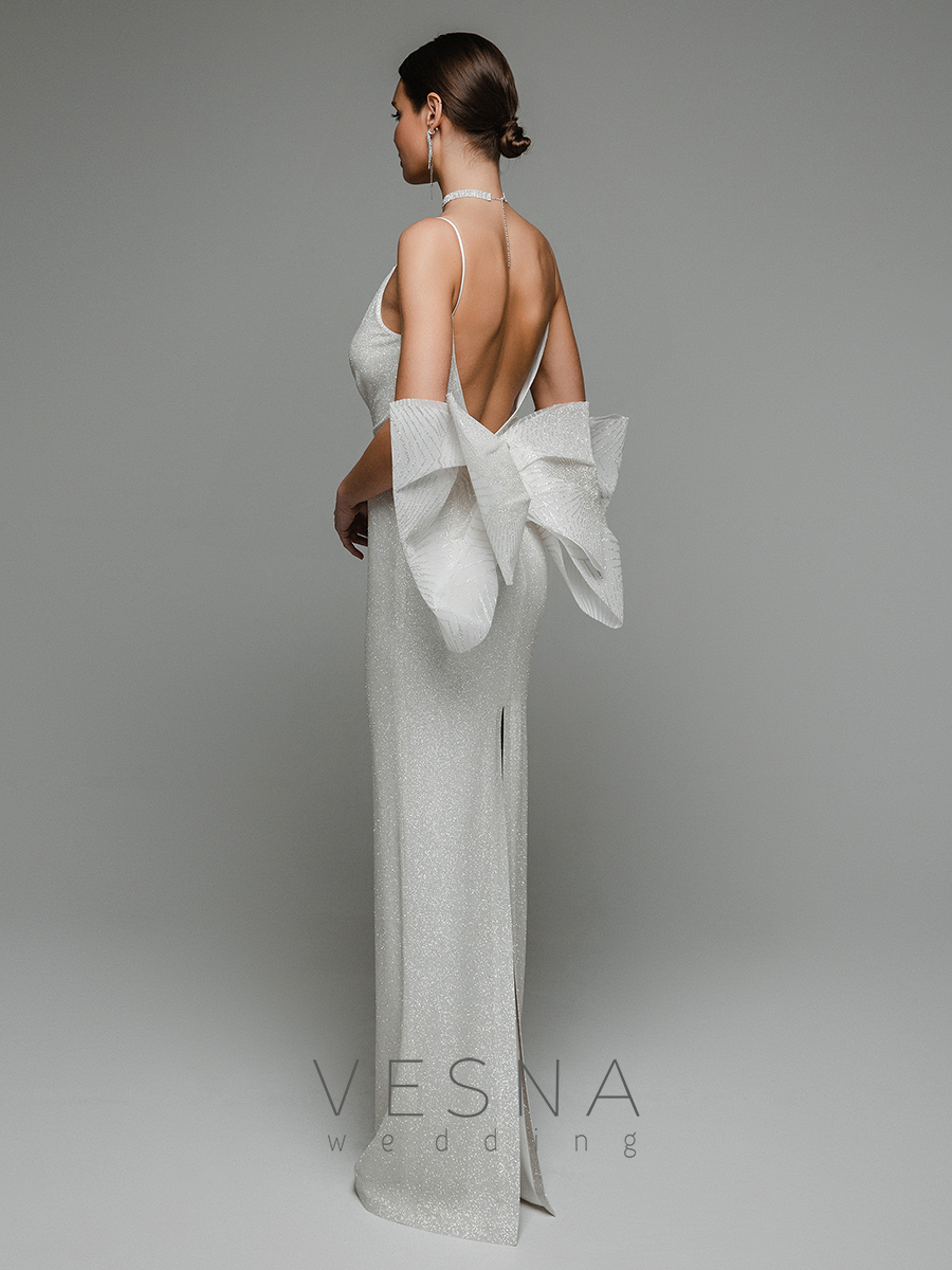 Wedding dress Pilar lyuks + bow