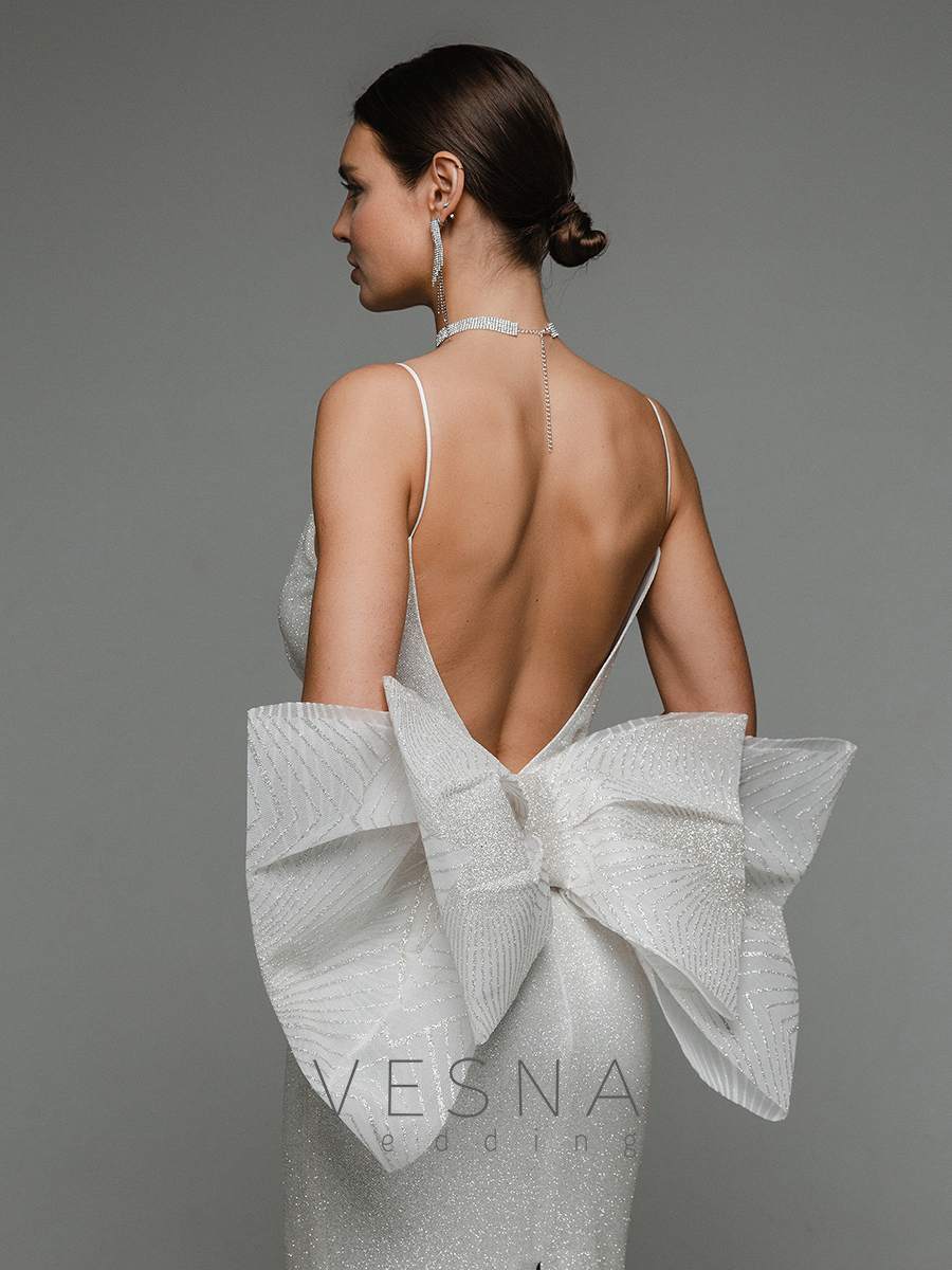 Wedding dress Pilar lyuks + bow