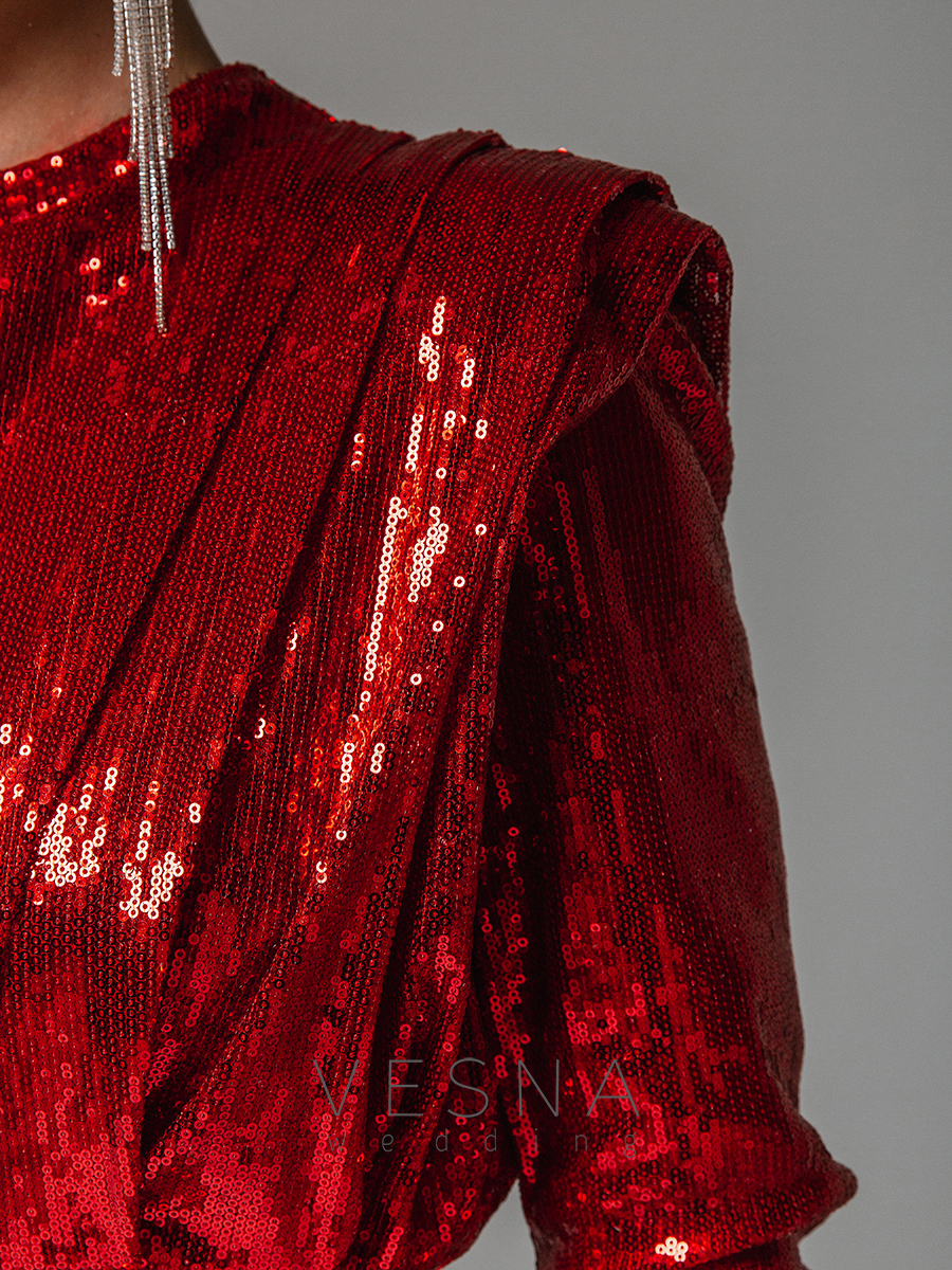 Evening dress Djina  Mini Red