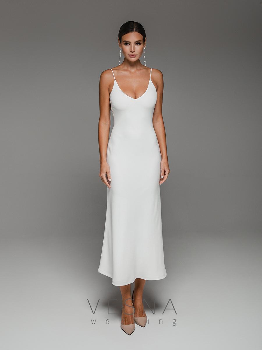 Wedding dress Nudos white