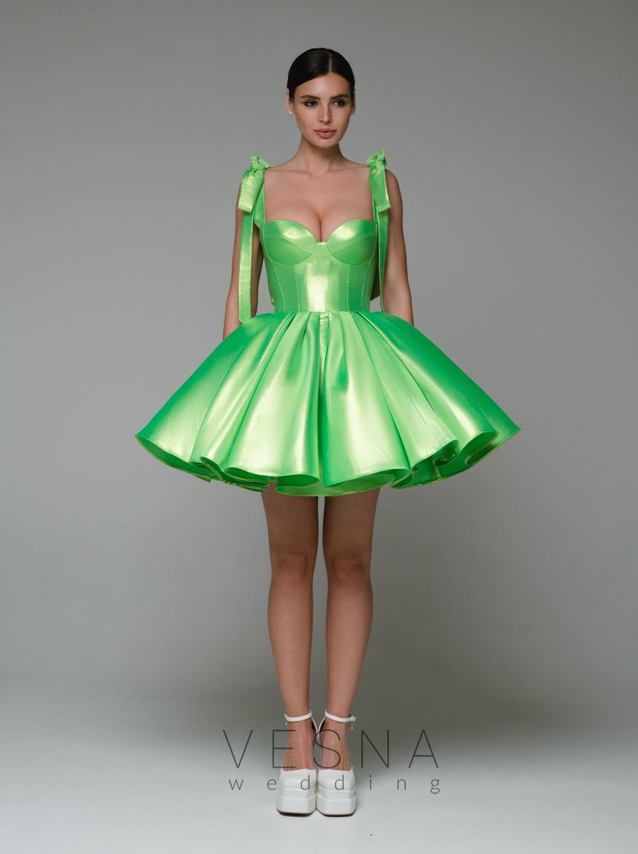 neon green dress