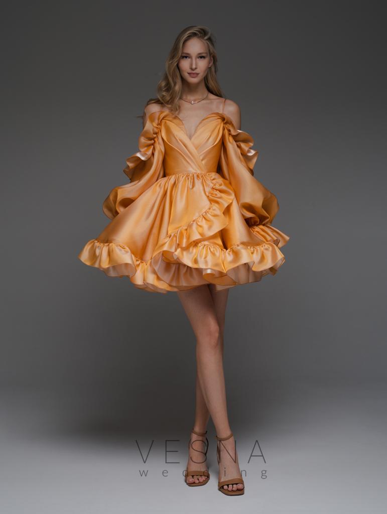 Evening dress Weilan caramel