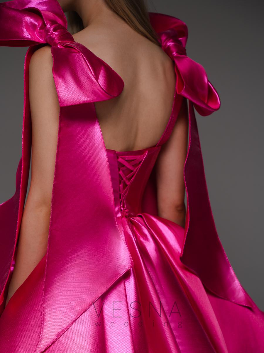 princess dark pink gown