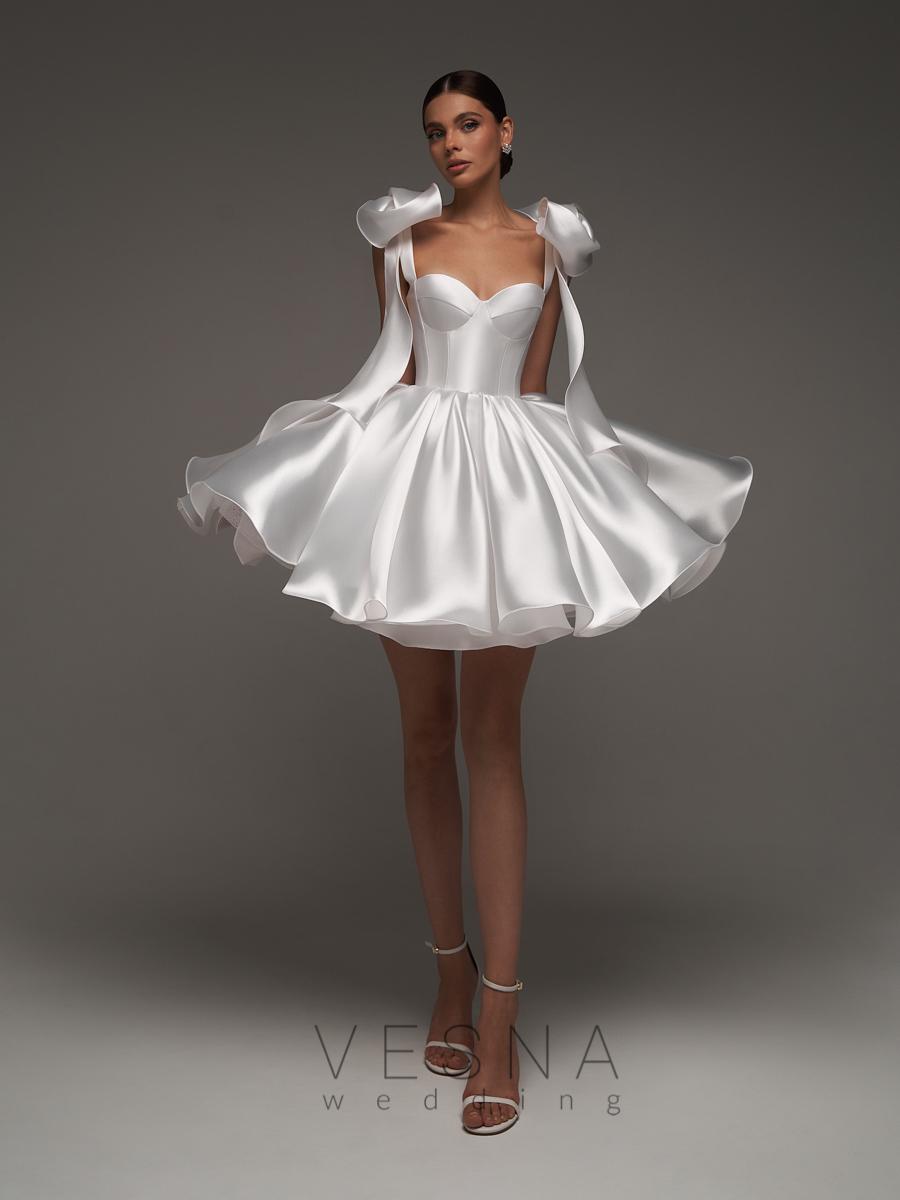 Wedding dress  Princess Silk White