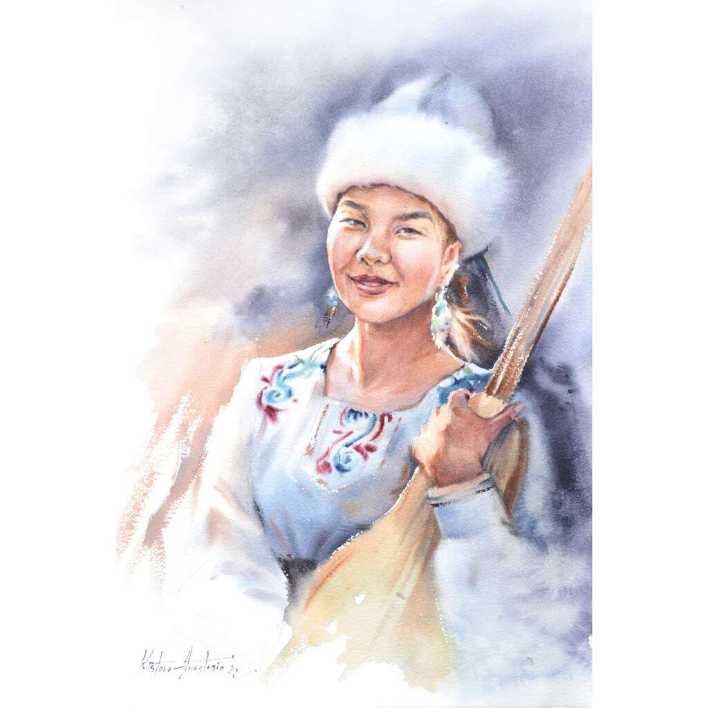 Painting “Kyrgyz girl“