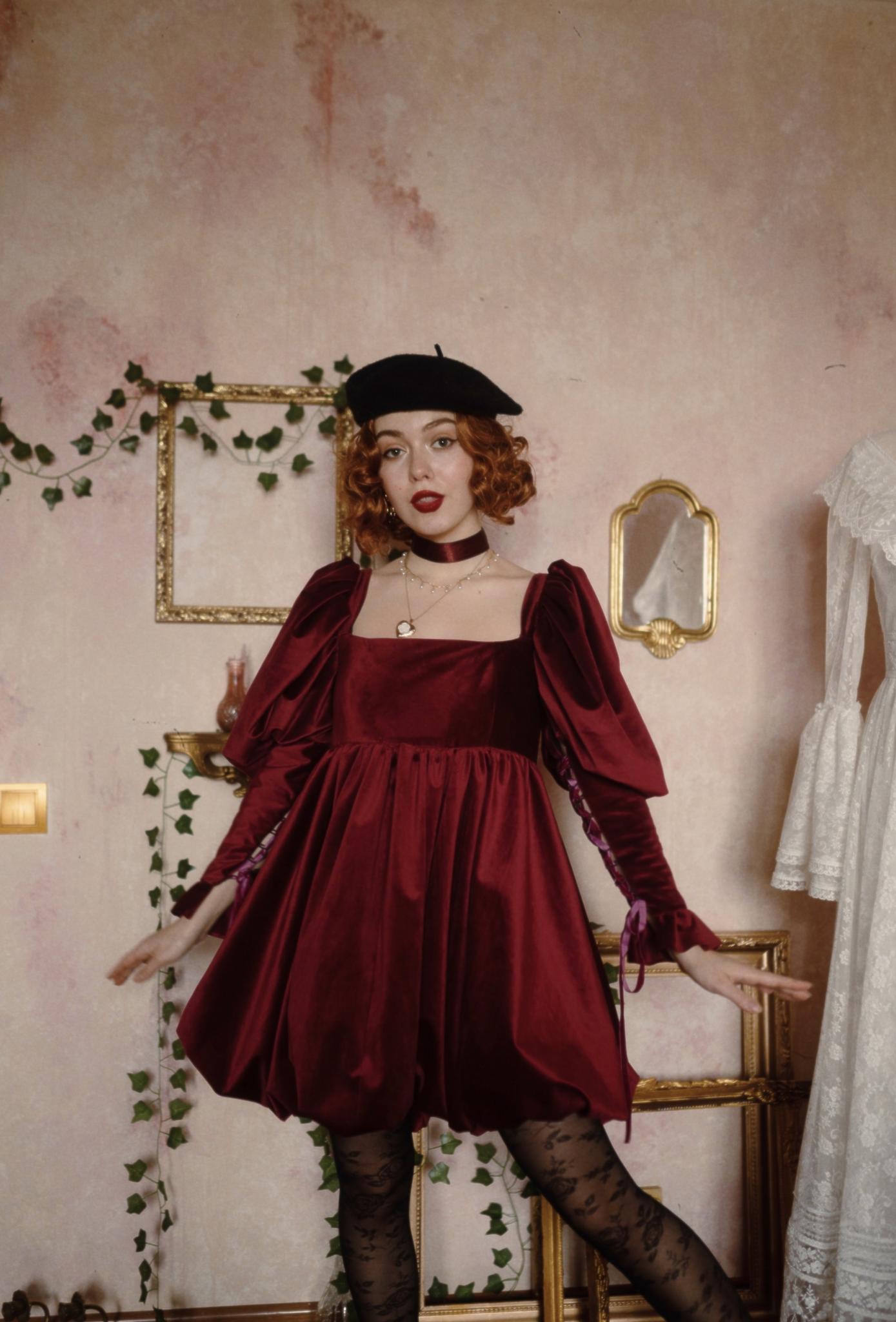 サンサカエプチ　6Y Pure Magic - OPHELIA dress Silversaga Patterns Ophelia Dress and Top – The Fold Line