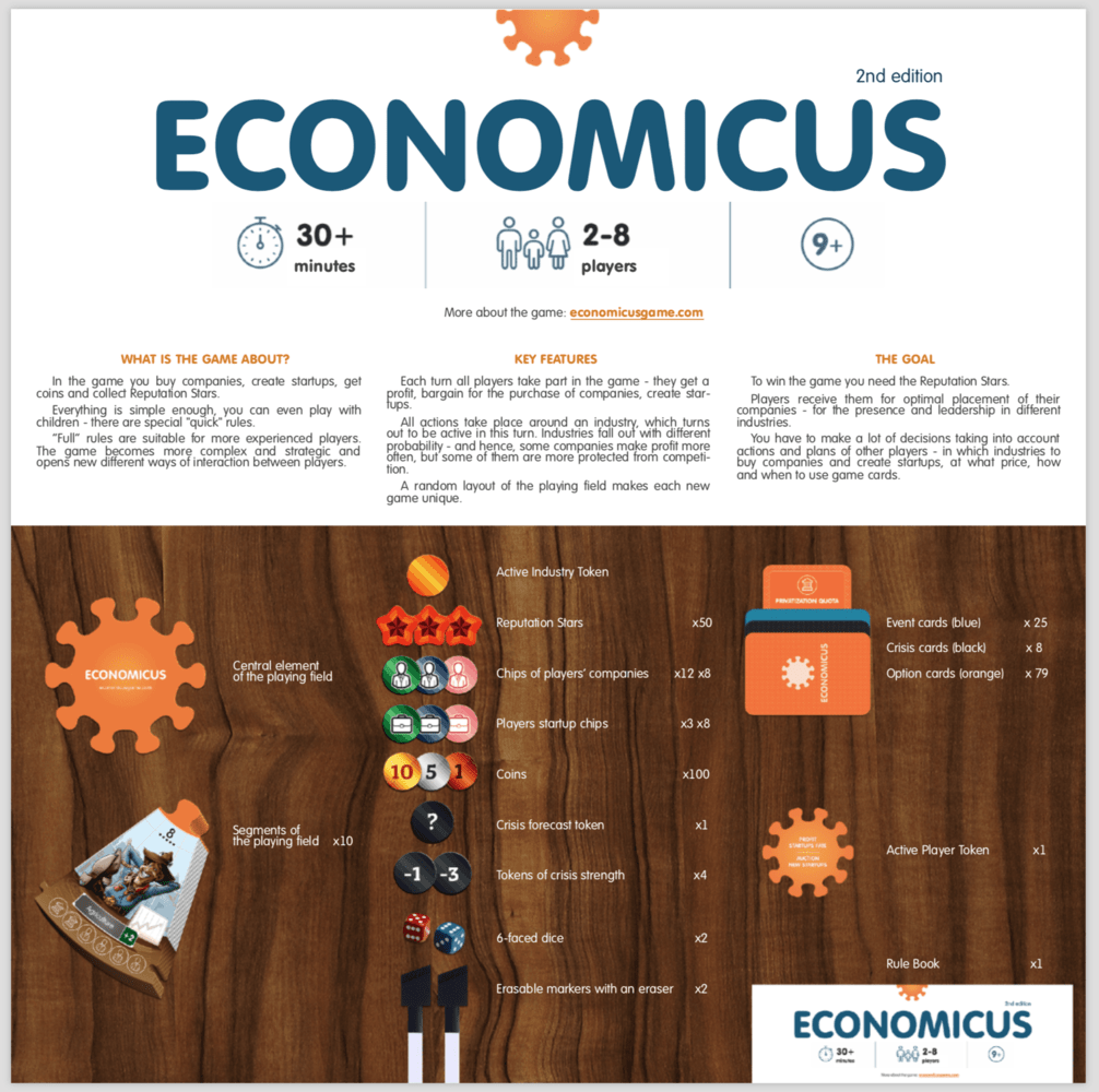 Настольные игры > Economicus (Eng) купить в интернет-магазине