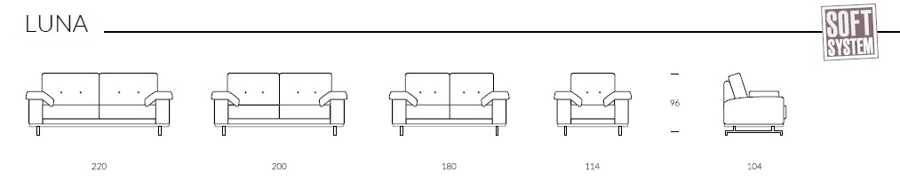 Sofa lova ,,Luna''