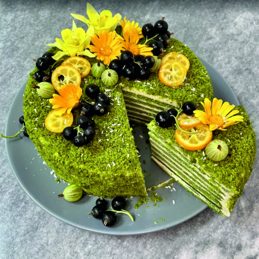 Vegan торт Зеленый бархат