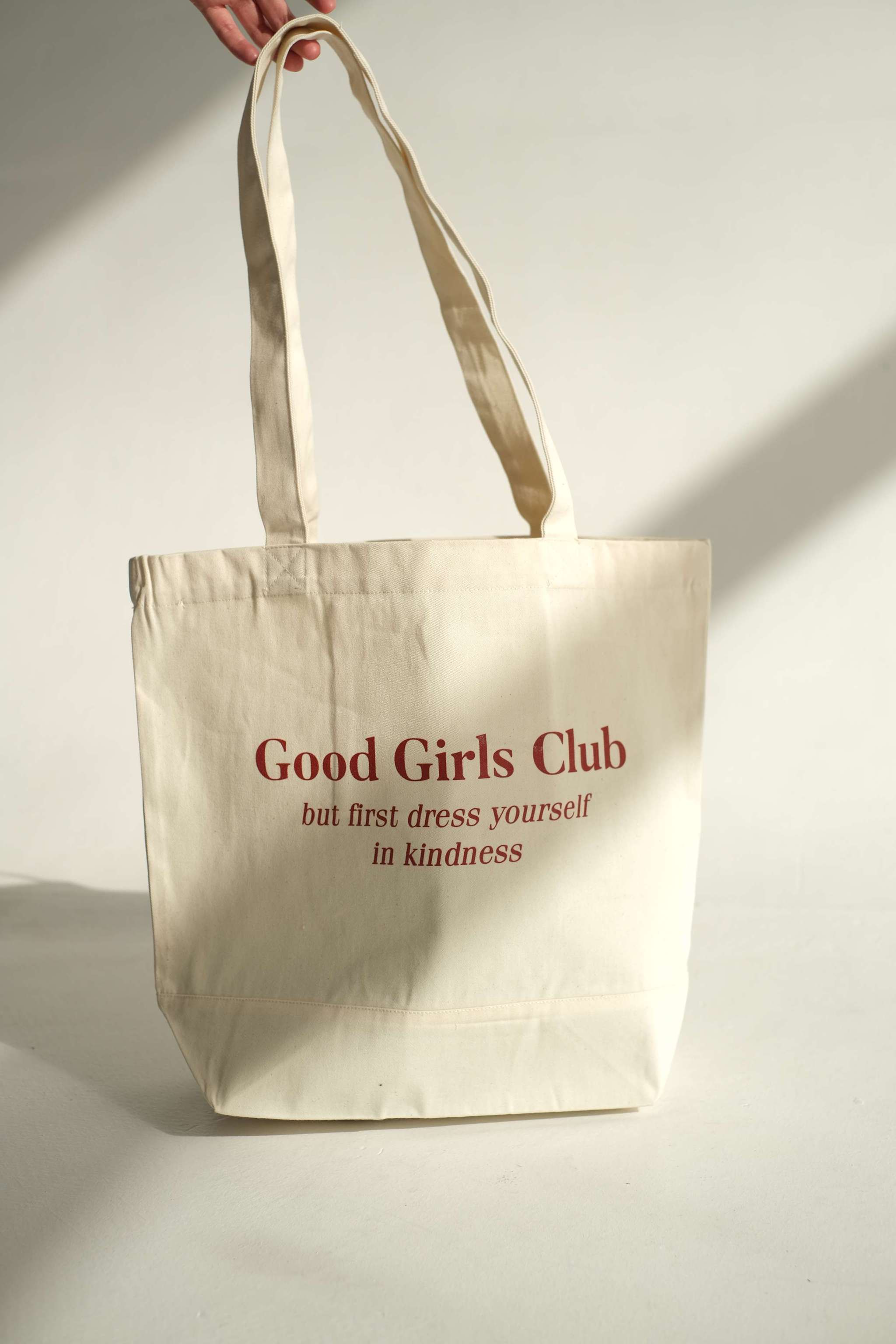 Светлая хлопковая сумка Good Girls Club купить в интернет-магазине