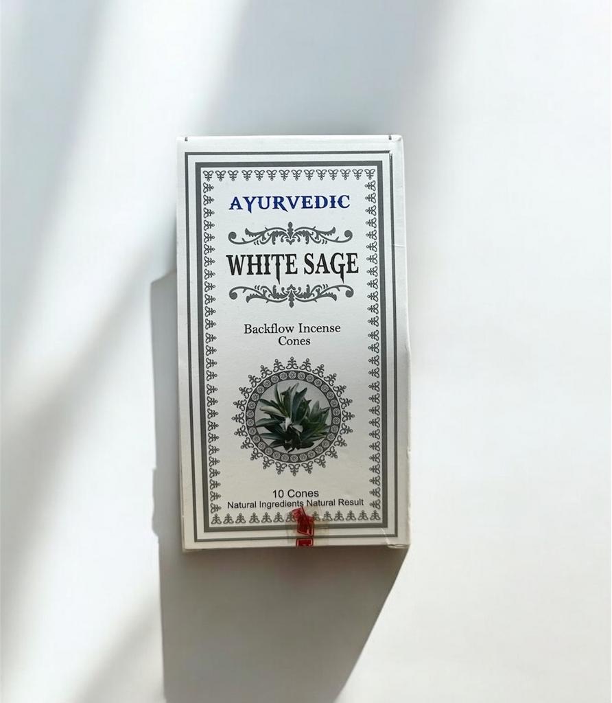 Конусы "стекающий дым" WHITE SAGE