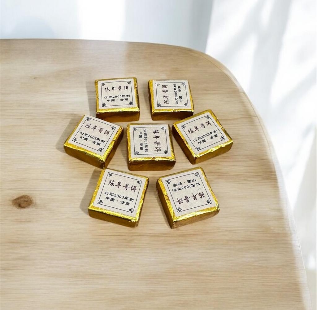 Шу Пуэр Мини Точа "Золотой Квадрат"