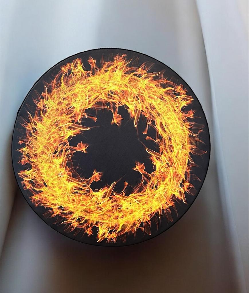 Бубен с рисунком "Огонь"