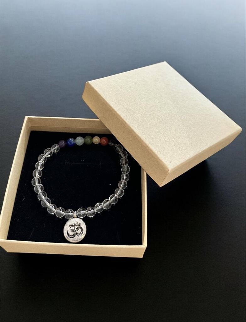 Браслет (Горный Хрусталь и 7 чакр)