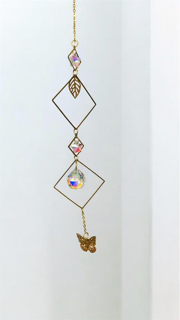 Ловец света "Бабочка и листья"  маленький