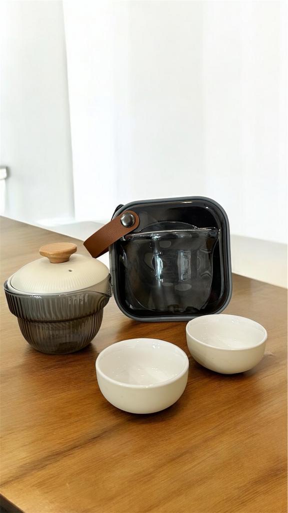 Чайный набор с прозрачным чехлом