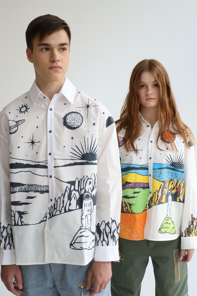 Рубашка #imagineyourspace, paper, белый