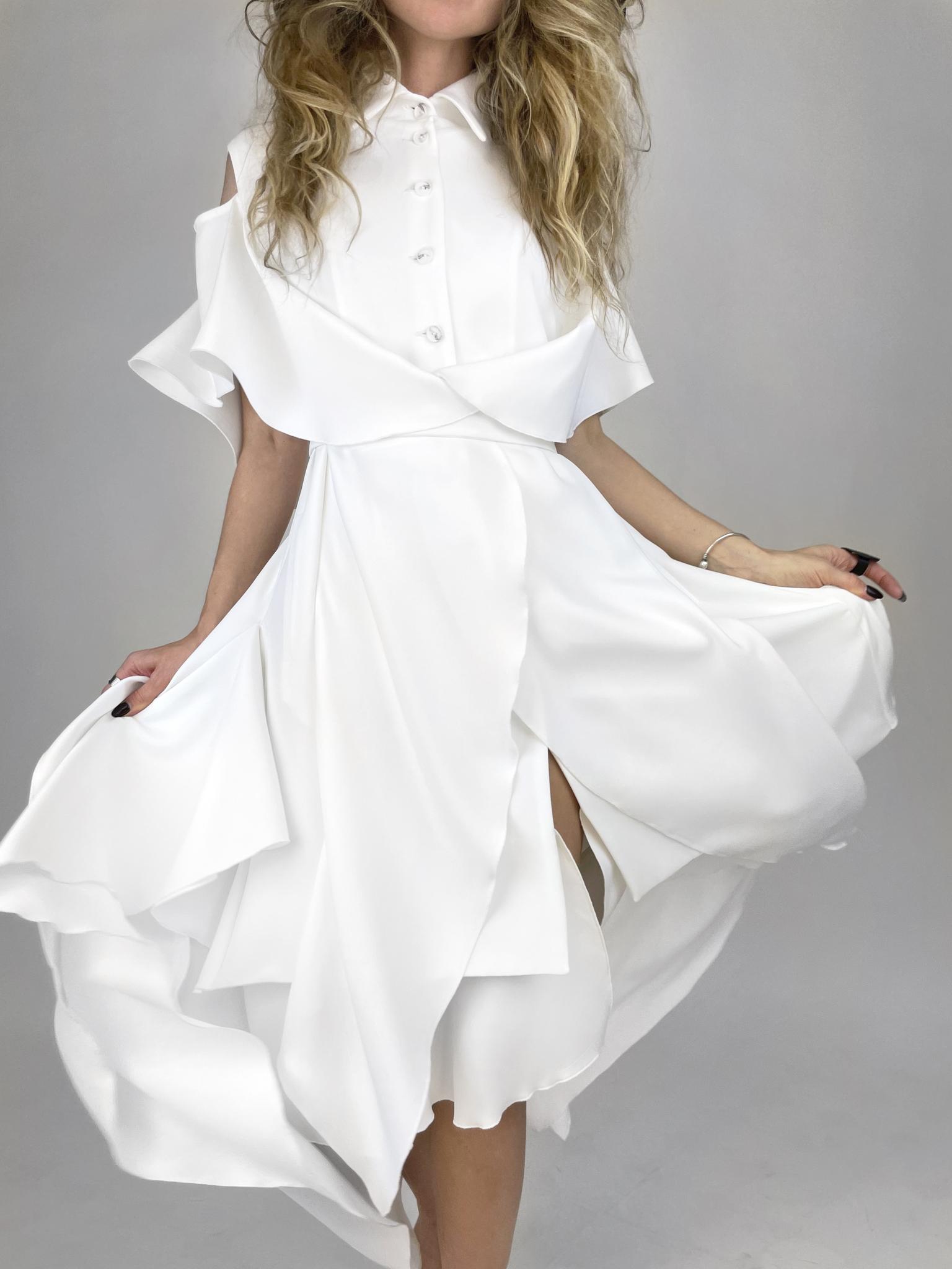 Белые платья-рубашки: деловые и повседневные варианты