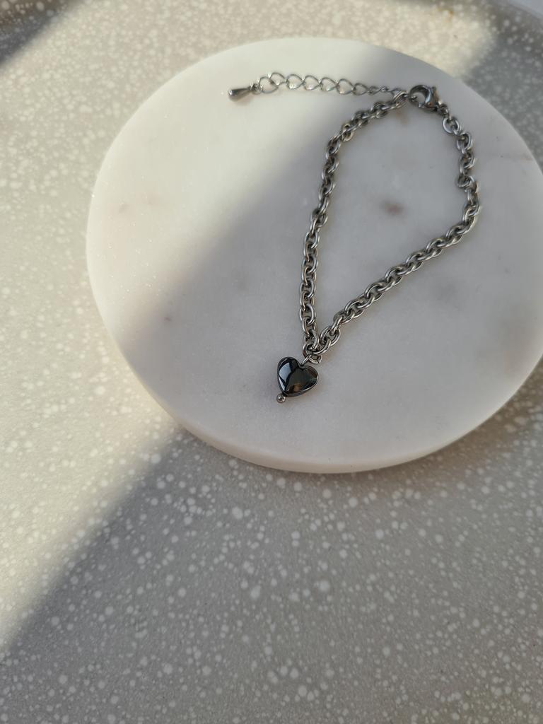 Браслет Heart of hematite