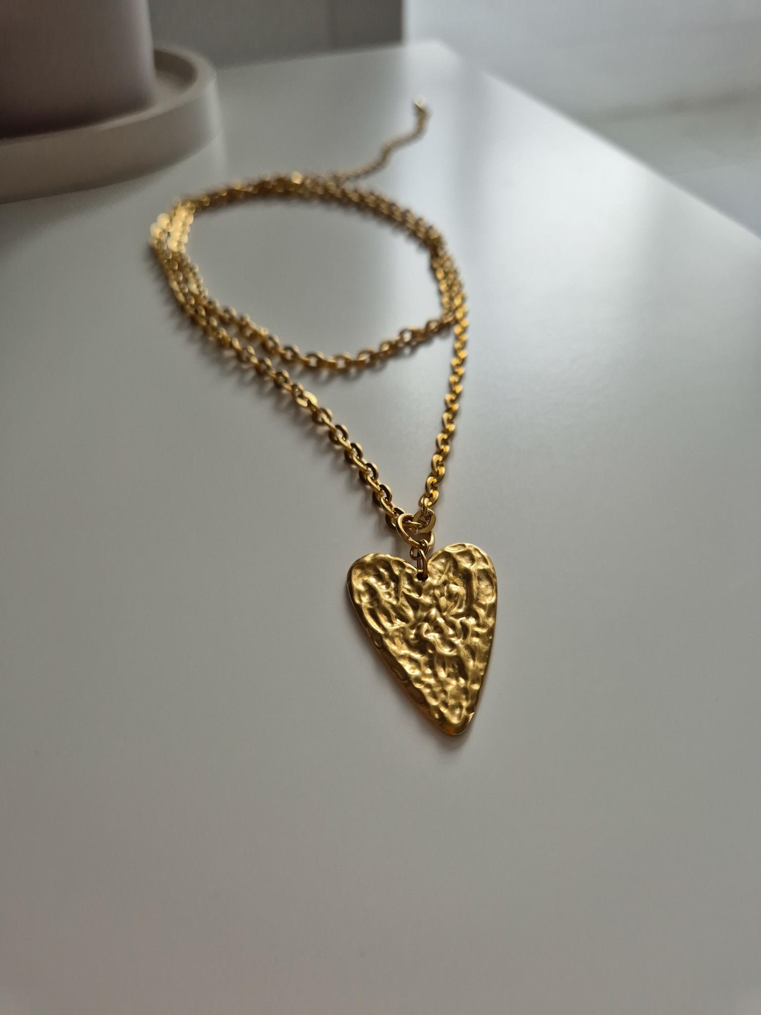 Цепочка с сердцем L'amour gold