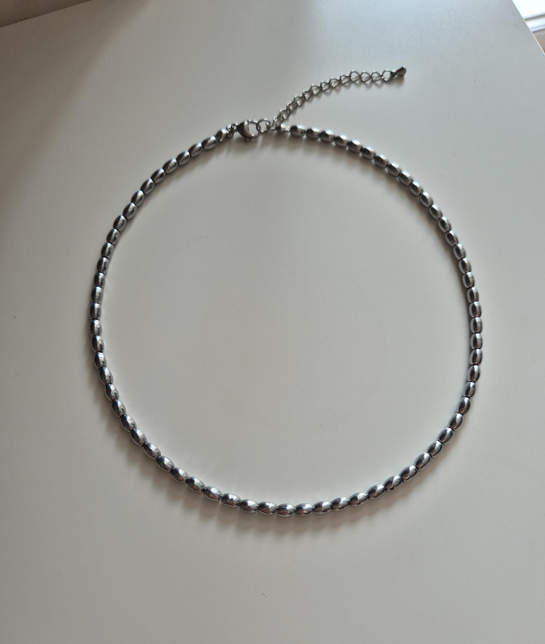 Чокер Hematite rice #5