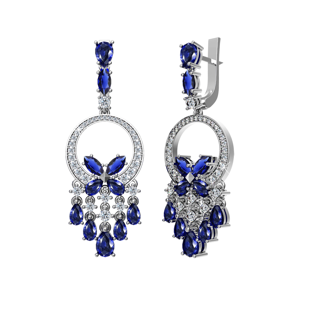 Сережки Butterfly silhouette