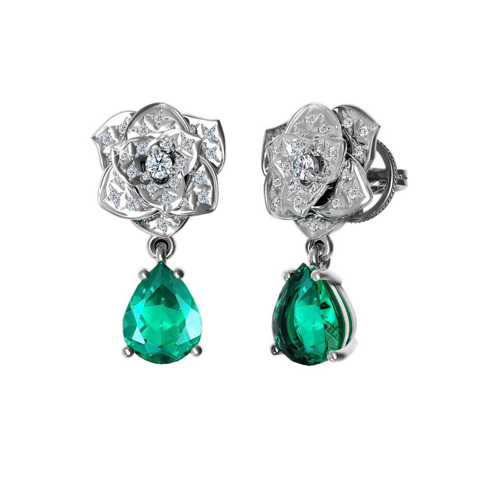 Сережки Rosebud