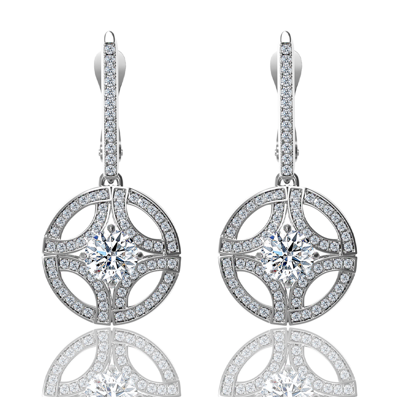 Сережки Cartier round