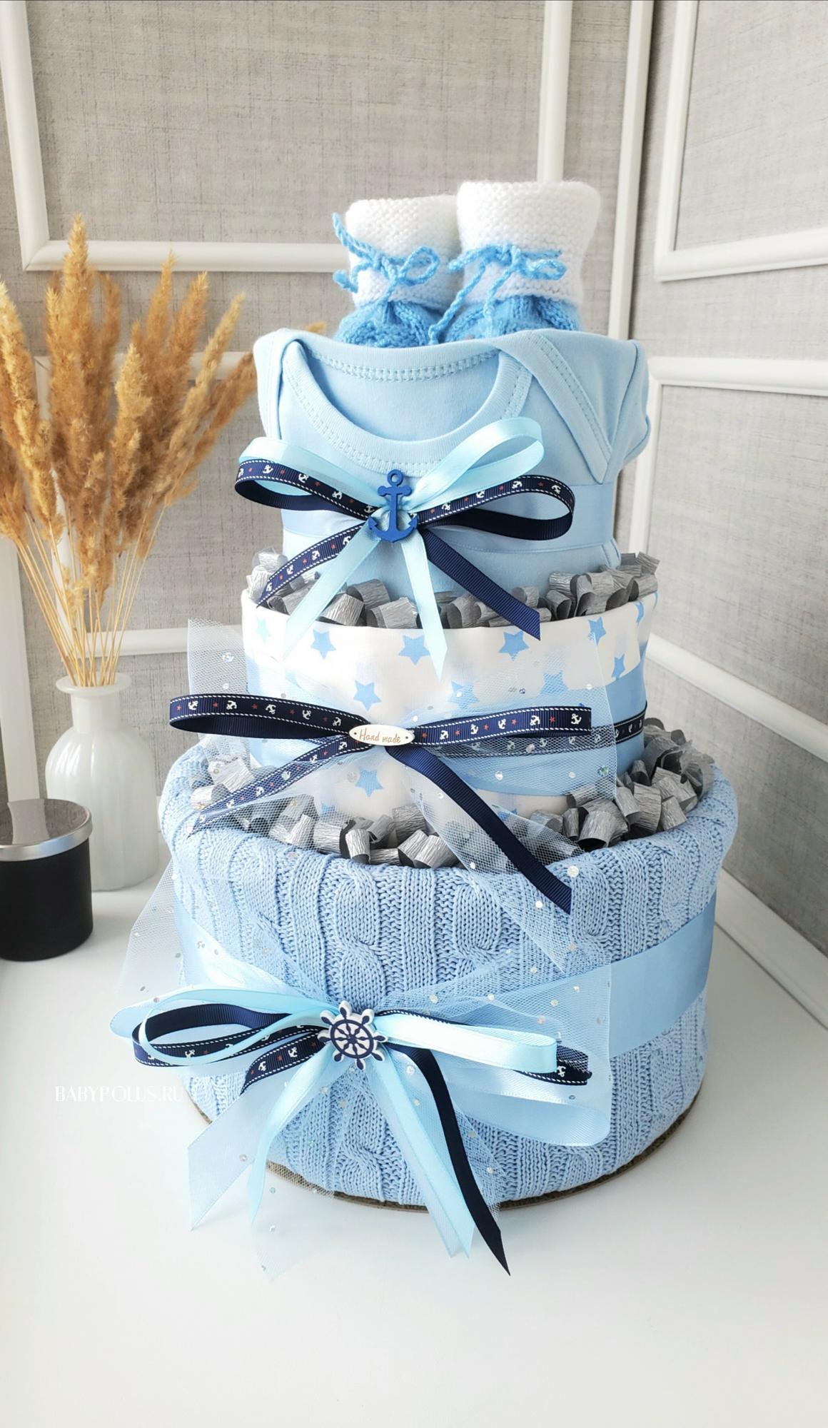 Торт из памперсов и подгузников в Санкт-Петербурге, Москве и РФ