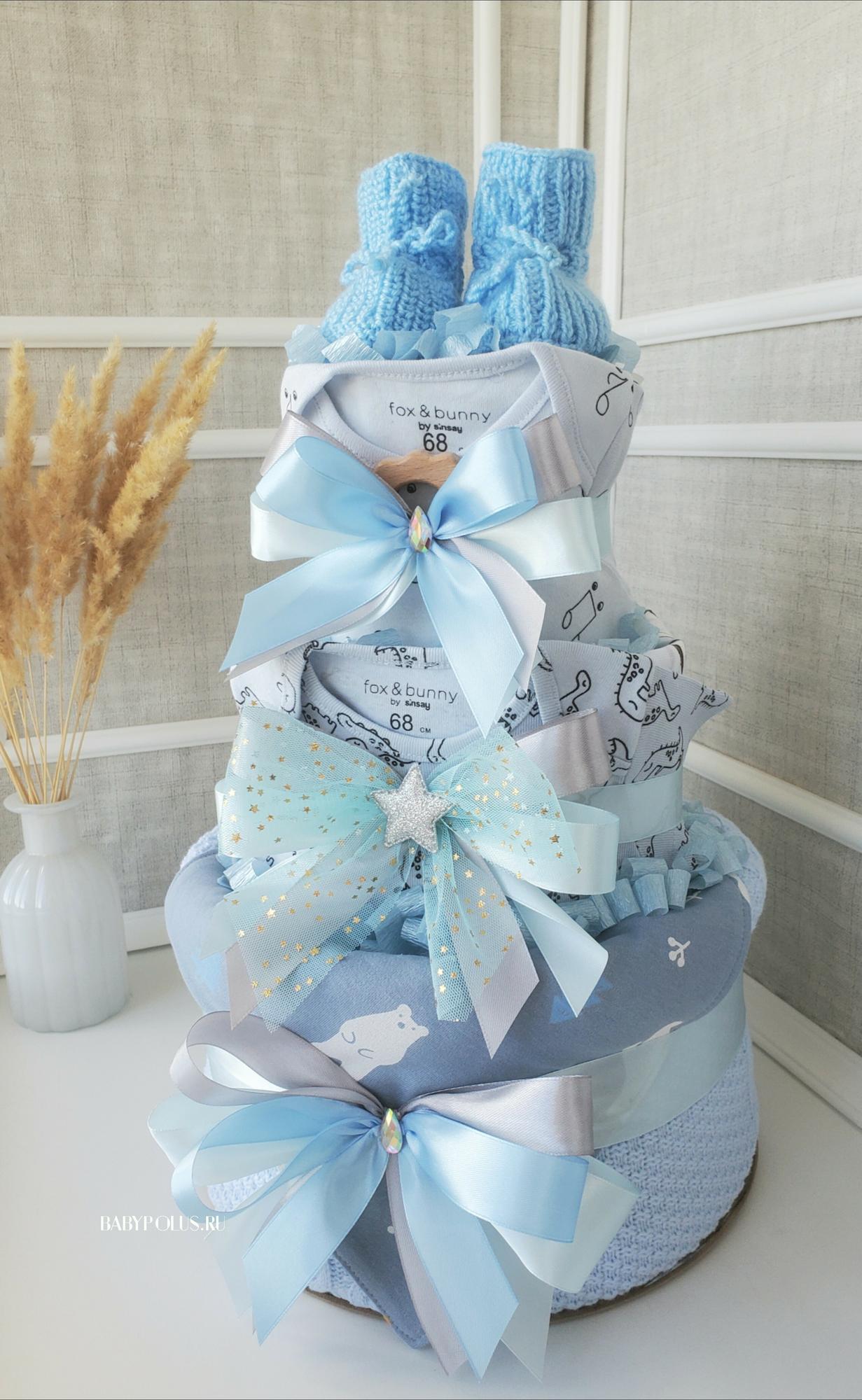 Торт из памперсов и подгузников в Санкт-Петербурге, Москве и РФ