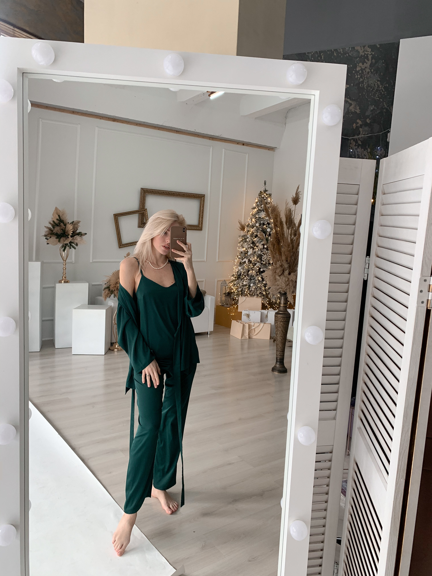 Піжама шовкова / набір 3-ка