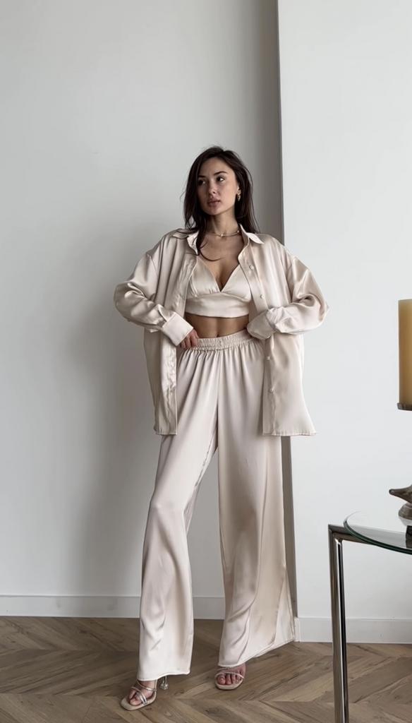 Набір із віскозного сатину