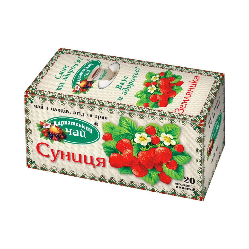 Carpathian tea Strawberries, 1.35 g * 20 pcs