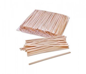 Wooden coffee stirrers