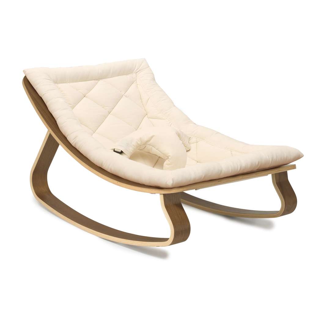 Кресло-качалка Levo Walnut Organic White