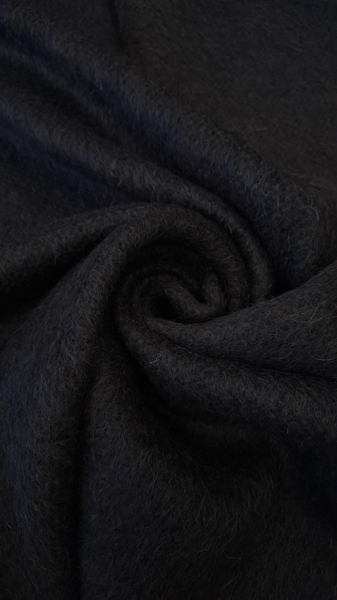 Трикотаж МОХЕР цвета горький шоколад