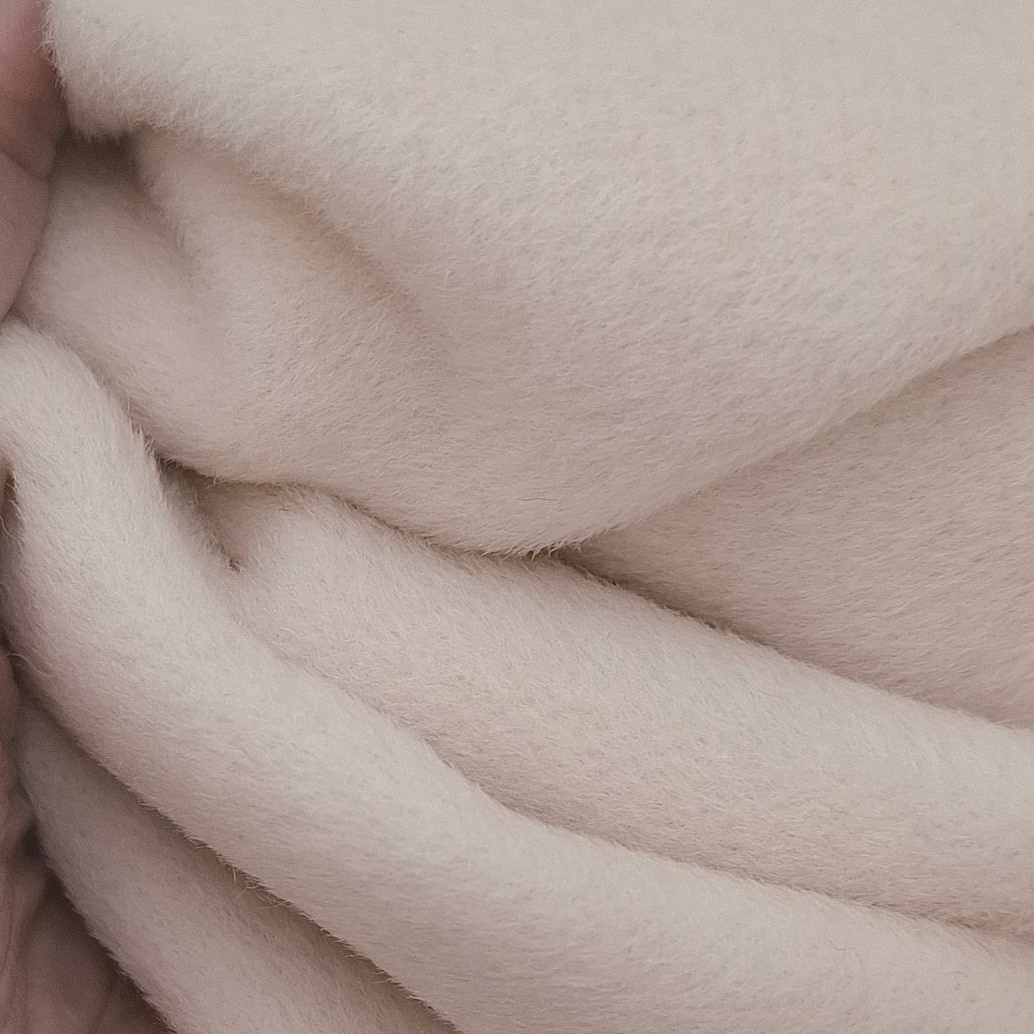 Альпака пальтовая пудрового цвета M@x M@ra