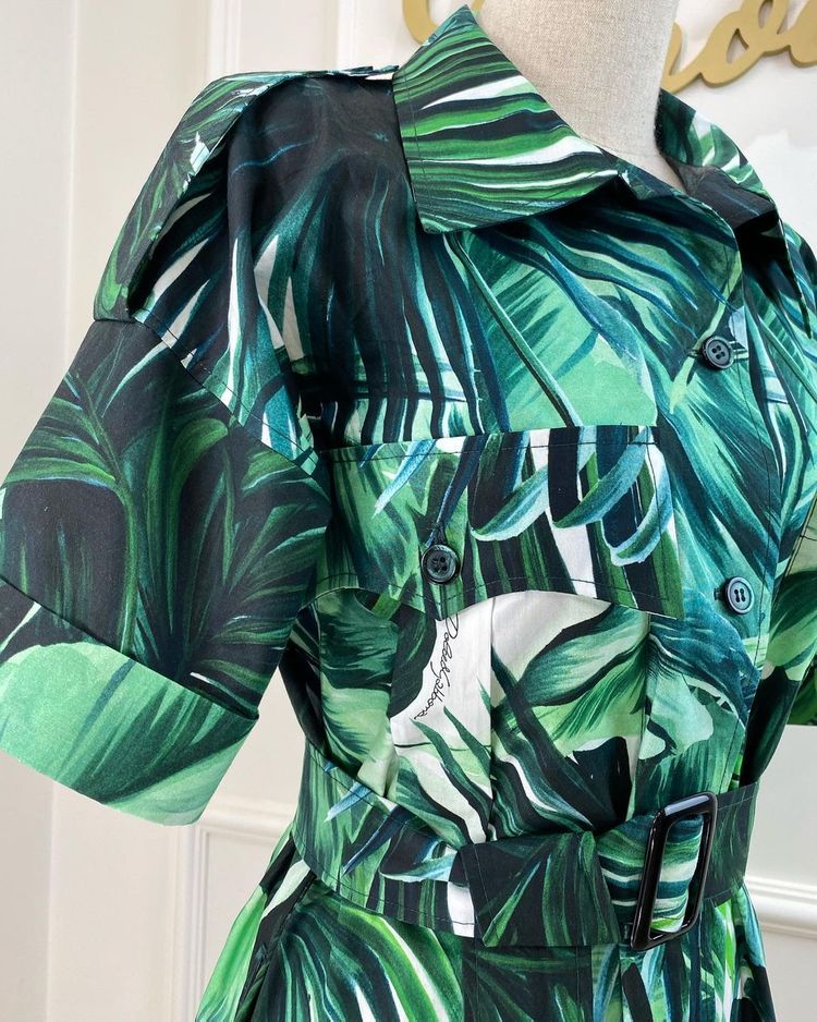 1,38м Хлопок поплин оригинал DG оттенки изумрудного