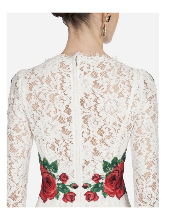 1,85м Хлопковое кружево с добавлением вискозы от DG белого цвета с кардовой нитью